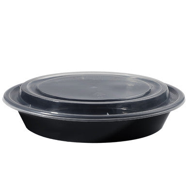 Sample 16 oz Disposable Plastic Bowls with Lids