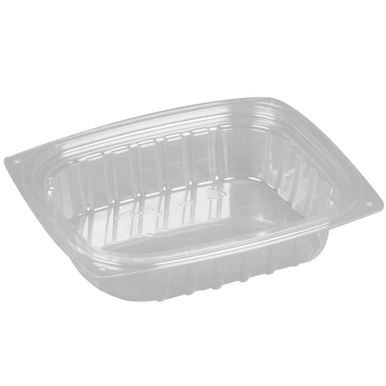 5.8 x 5.8 x 2.8 inch Clear Plastic Clamshell Containers Recyclable 500 pcs