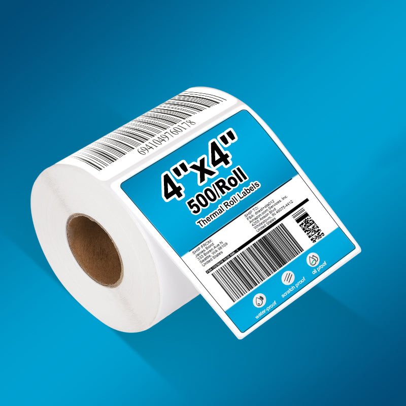 4"x 4" Thermal Roll Labels-500/Roll 1 ROLL