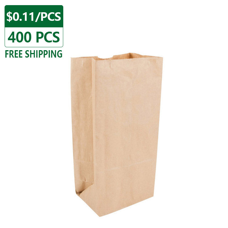 DURO 16 lb Brown Kraft Shopping Bags 400 pcs