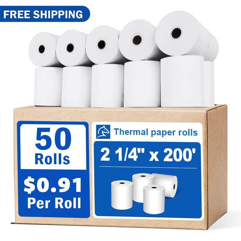 2 1/4" x 200' BPA Free Thermal Paper(50rolls/ctn)