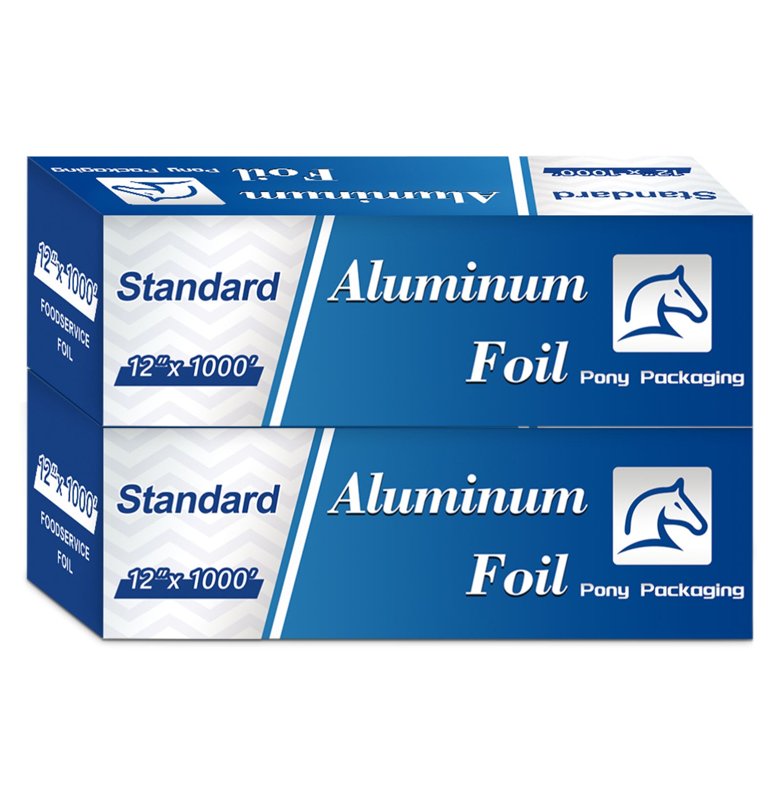 12" x 1000' Standard Aluminum Kitchen Foil Rolls 2 Counts